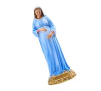 Toyvian Classic Mary Decor Religious Decor Resin Desktop Adornment Statue Lightweight Easy to Carry Unique Elegant Design for Home and Office