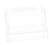 Toyvian Clear Mealworms Breeding Box with Lid Durable Insect Hatching Container for Spider Scorpion Gecko Lightweight Ventilated Enclosure for Reptiles and Critters