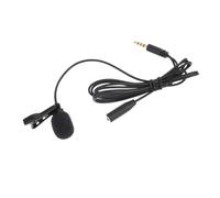 Toyvian Clip-on Lapel Microphone Black Portable Wired Microphone for Phone Live Broadcast and Video Recording with Collar Clip Suitable for Youtube Podcast Interview
