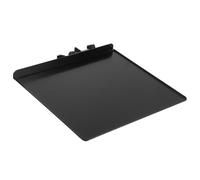 Toyvian Clip On Metal Sound Card Tray Shelf Bracket for Microphone Stand Live Broadcast Holder for Picks Phones Accessories Black Stable Tray for Office Classroom