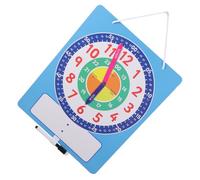 Toyvian Clock Learning with Movable Hands and Writable Surface Educational Cognition for Practice Telling Reusable Teaching Tool for Homeschool Classroom and Home