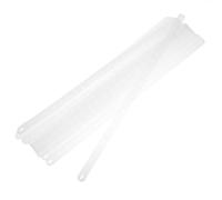 Toyvian Clothes Hanger Connection Strips for Organizing Your Closet and Home Fabric Hanging Non- 20pcs White Reusable and Multifunctional Non- Hanger Connector Display Strips