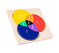Toyvian Color Matching Wooden Puzzle Toy for Boy Girl Early Learning Cognitive Development Safe Smooth Blocks Interactive Montessori Plaything for Boy Girl