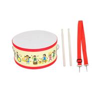Toyvian Colorful Double Sided Drum with Cartoon Patterns Educational Music for Early Development and Listening Skills Training Gift