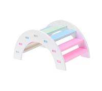 Toyvian Colorful Rainbow Bridge Hamster Ladder Pet for Small Animals Cage Accessories Relaxing Climbing and Playing to Boredom and Keep Pets Busy