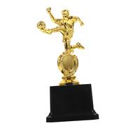 Toyvian Compact Soccer Trophy Ornament Durable Plastic Athlete Trophy for Soccer Fans Eye Catching Desktop Decor for Awards and Tournaments Lightweight and Value for Money