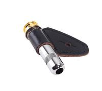 Toyvian Copper Endpin Jack with Leather Cover for Acoustic Electric Guitar Strap Pin Jack Socket for Guitar Bass Accessories Gt226 in Gold