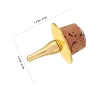 Toyvian Cork Base Bitters Bottle Pourer Top with Secure Stopper for Easy Mixing and Pouring Dual Function Liquor Bottle Stopper for Home Bar Restaurant and Bartenders