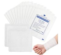 Toyvian Cotton Gauze Pads Non Adherent Multi-Purpose Application Gentle on Skin for 50pcs Absorbent Swabs and Household Burns First Aid Use
