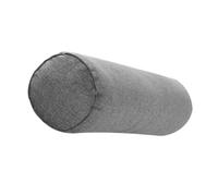 Toyvian Cotton Linen Bolster Pillow 15x40cm Spa Foot Pillow for Massage and Beauty Bed, Cylindrical Comfortable Leg Support Cushion in Smoky Grey