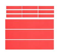Toyvian Court Line Marker 12PCS Red Rectangular PVC Field Position Marker for Athletics Ground and Football Court, High Visibility Lines, Outdoor Court Marking