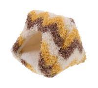 Toyvian Cozy Coral Fleece Small Pet Bed for Winter Plush Guinea Pig Cave Nest Warm Hamster Sleeping Hideout for Mice Chinchillas Hedgehogs Sugar Gliders Easy Clean Odor-resistant Design