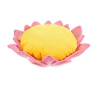 Toyvian Cozy Lotus Cat Sofa Bed Plush Cat Cushion Kawaii Chair Bed for Indoor Kittens