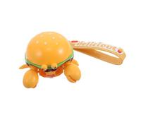 Toyvian Crawling Crab Toy Keychain Hamburger to Crab Transformation Boys and Girls Party Favor Unique Fast Food Keyring