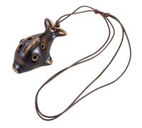 Toyvian Creative Beginner Ocarina Portable Ceramic Flute Wind Instrument for Ethical Music Practice
