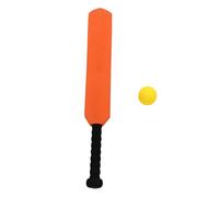Toyvian Creative Cricket Orange with Soft Balls and Bat for Indoor Outdoor Play Safe Corners for Protection and Team Skill Development