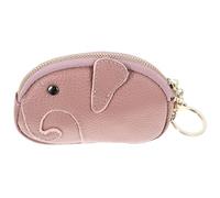 Toyvian Creative Elephant Coin Purse for Women, Small Light Purple Japanese Style Change Pouch, Funny Wallet with Keychain for Everyday Use