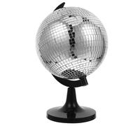 Toyvian Creative Glass Disco Ball Ornament Globe Sturdy Construction Spinning Feature for Home and Stage Prop Decoration Stylish Reflective Mirror Ball