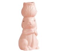 Toyvian Creative Mini Ceramic Rabbit Vase Small Animal Flower Pot Decorative Vase for Mother's Day Thanksgiving Holiday Unique Cute Floral Centerpiece for Women Desktop Decor