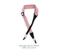 Toyvian Creative Pink Ukulele Strap No-drill Hanging Buckle Ukulele Holding Belt for Travel and Beginners