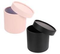 Toyvian Creative round Flower Box Made of Sturdy Paper 2pcs with Fine Workmanship and Good Texture for Flowers Arrangement for Decorating and Wedding Supplies Gift Packaging