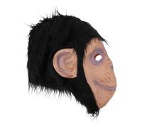 Toyvian Creepy Gorilla Head Mask for Halloween Parties Realistic Animal Cosplay Accessory Lightweight Design for Themed Events and Costume Celebrations