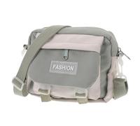 Toyvian Crossbody Canvas Bag Large Capacity Multi-function Cosmetic Messenger Bag for Students and Working Adults in Green Canvas Material