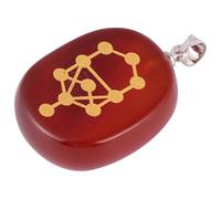Toyvian Crystal Life Tree Pendant Unique Elegant Style with Seven Chakra Symbols, Fine Workmanship Crystal Hanging Ornament Necklace for Special Occasions and Dinner Parties