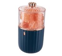 Toyvian Crystal Salt Night Light Bedroom Lamp Amber Glow Cozy Decorative Lamp for Living Office Meditation Nightlight with Simple Design