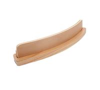 Toyvian Curved Card Holder Organizer for Playing Cards and Photos Sturdy Wooden Display Stand with Non Slip Base Suitable for Pocket Bridge Pinochle and Hand Foot Games