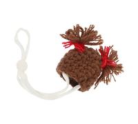 Toyvian Cute Adjustable Small Animal Hat Lightweight Knitted Costume for Hamsters Hedgehogs and Small Pets Adorable Photo Prop with Soft Woolen Yarn