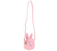 Toyvian Cute Bunny Ear Crossbody Girl Purse for Little Everyday | Pink Polyester Pu, Lightweight Carry for Outings, Holds Keys Phones, Adorable Kawaii Style