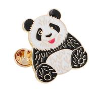 Toyvian Cute Panda Brooch Pin Cartoon Metal Enamel Badge for Women Decorative Shawl Collar Shirt Pin DIY Craft Accessory