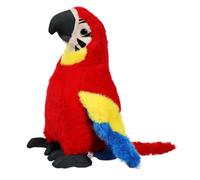 Toyvian Cute Parrot Plush Realistic Bird Stuffed Animal for Red Plush Decor for Bird Lovers Plaything and for Any Occasion