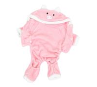 Toyvian Cute Pig-inspired Pet Hoodie for Small Dogs and Cats, Coral Fleece Warm Coat with Easy off Feature, for Christmas and Halloween Festive Gatherings