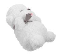 Toyvian Cute Poodle Plush Dog Stuffed Animal Bichon Frise for Soft and Plush for Bedroom Decor for Dog Lovers