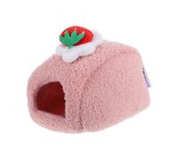 Toyvian Cute Roll Hamster Hideaway Nest Warm Winter Bed for Small Pets Perfect Hamster House Plush Cotton
