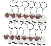 Toyvian Cute Sheep Keyring 12 Pieces Stuffed Sheep Toy Versatile Keyring Hanging with Sheep as Decoration