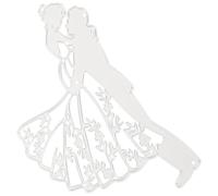 Toyvian Cutting Dies for Card Making Crafted from Sturdy Carbon Steel, Designed to Create Delicate Wedding Themed Scrapbook Designs, for Party Decorations and Embossing a Silver