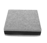 Toyvian Damping Mat for Subwoofer Vibration Insulation Pad 20 x 20 x 5.2 cm Grey Sound-Absorbing Speaker Pad with Diffuser for Floor Protection and Sound Distribution