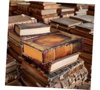 Toyvian Decorative Book Shaped Box Medium Vintage Keepsake Storage Case for Jewelry Keys Small Items Discreet Compact Design Practical Organizer for Home Shelf Display