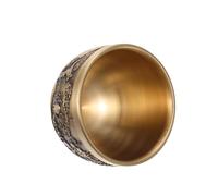 Toyvian Decorative Copper Tea Cup Dragon Phoenix Design Small Hot Tea Cup Household Water Vintage Oriental Style