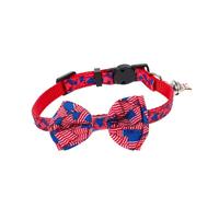 Toyvian Decorative Pet Collar with American Flag Design Independence Day Cat Collar Comfortable Breathable for Festive Occasions and Celebrations