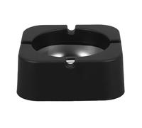 Toyvian Decorative Square Ashtray for Cigarettes and Cigars, Portable Plastic and Iron Material with 4 Cigar Rests, Sleek Modern Design for Home, Office, Patio, and Outdoor Use