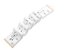 Toyvian Decorative White Growth Chart Measuring Ruler for Removable Wood and Cloth Wall Hanging Height Chart with Printing Details and Rooms Seasons Bedroom Decor