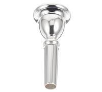 Toyvian Delicate Euphonium Instrument Mouthpiece Copper Material Silver Plating for Professional Mouthpiece Replacement Use for Airflow When Playing The Euphonium