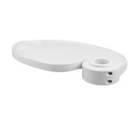 Toyvian Dental Chair Accessory Tray White Plastic Pole Mount Storage Organizer for Efficient Dental Workstation and Versatile Management