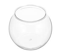 Toyvian Desktop Aquarium Tank with Pet Material and Multi-function Design, Stylish round Fish Bowl for Office Decor and Home Use, Betta Fish Tank for Tabletop Display