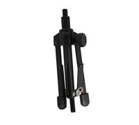 Toyvian Desktop Microphone Stand with Height and Distance Control Adjustable Tripod and Alloy Construction with Foldable Design Black Microphone Mount for Online Chat and Conferences