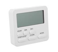 Toyvian Digital Kitchen Timer Silent Multifunctional Countdown Clock with Alarm and LED Display Magnetic Base for Cooking Study Exercise Management Portable White Timer for Home and